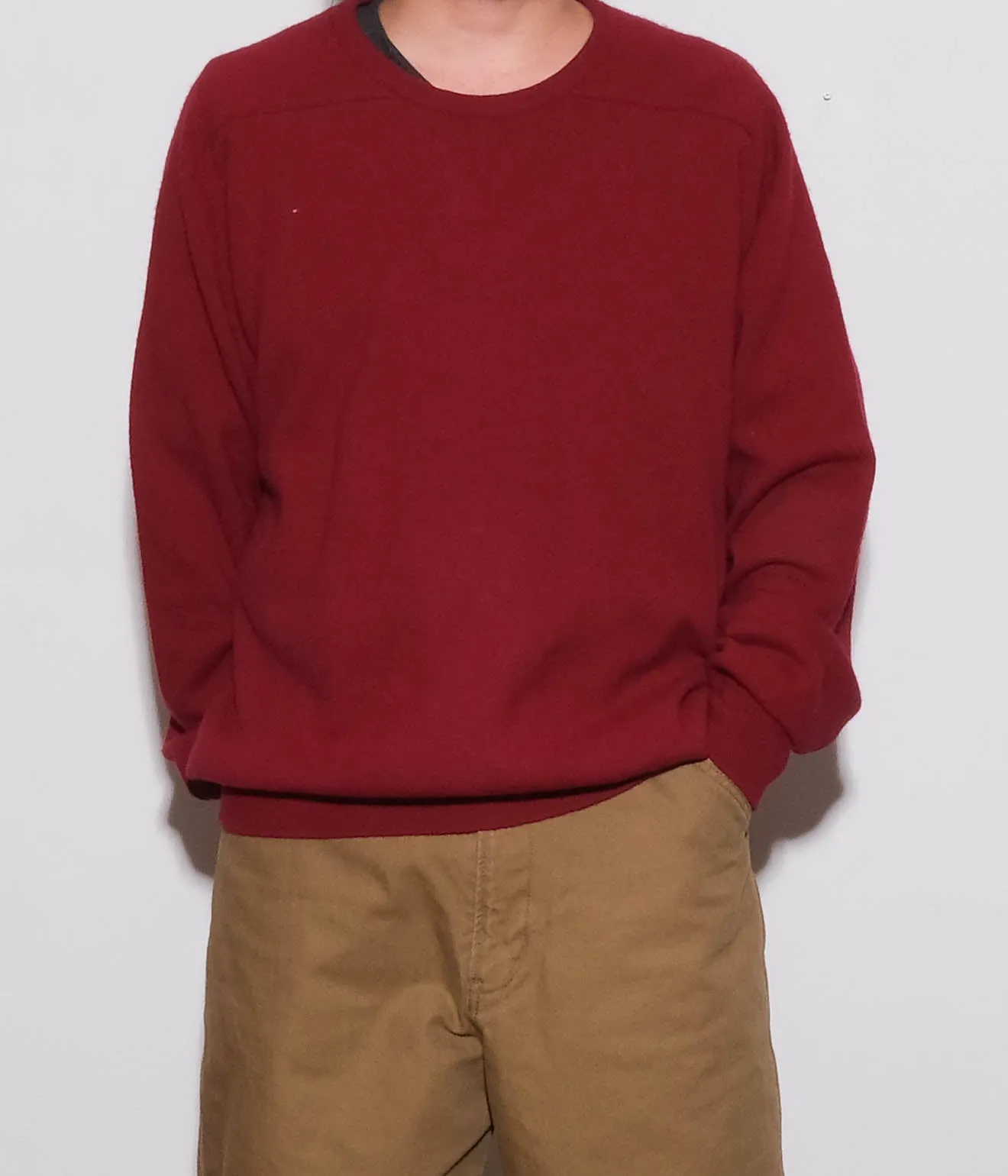90's LAND'S END Lamswool Sweaters (Bordeaux)