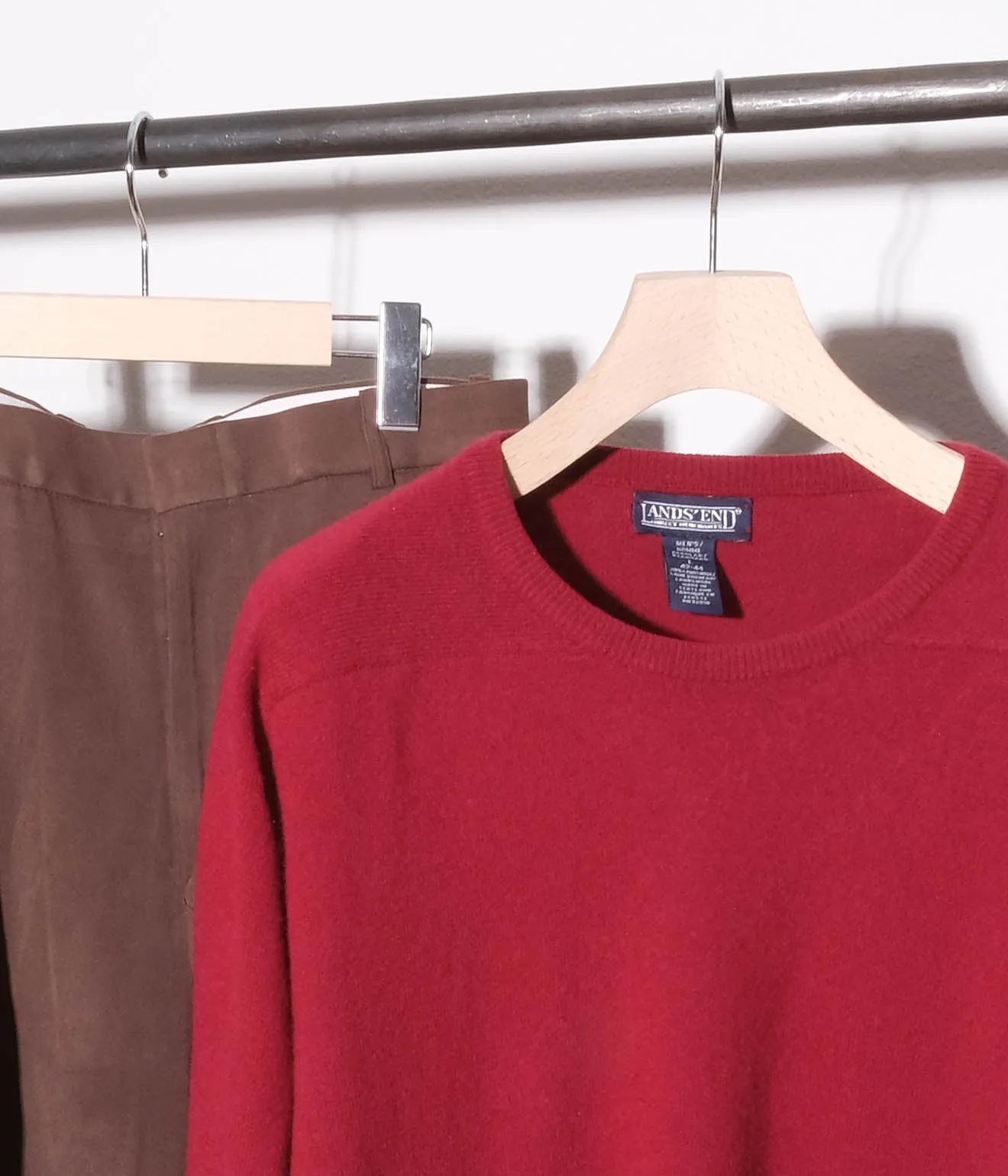 90's LAND'S END Lamswool Sweaters (Bordeaux)