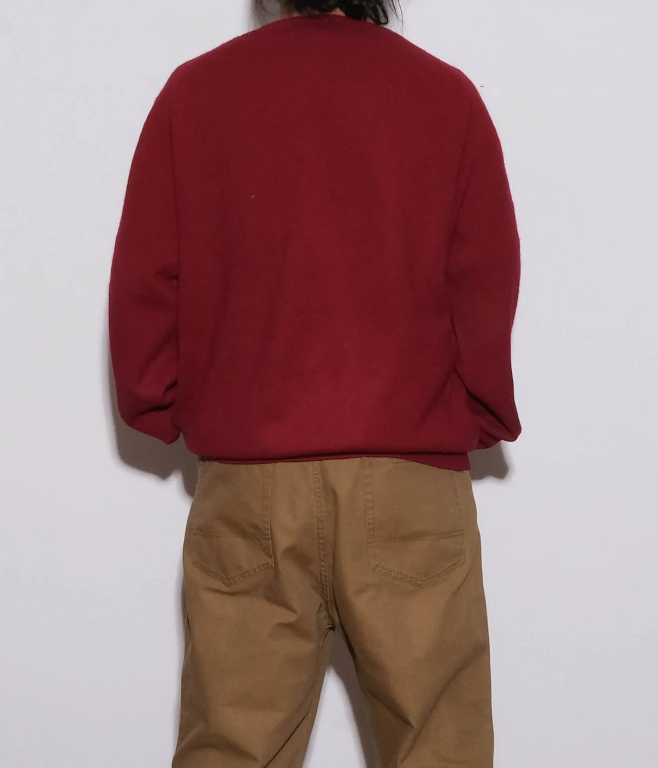 90's LAND'S END Lamswool Sweaters (Bordeaux)