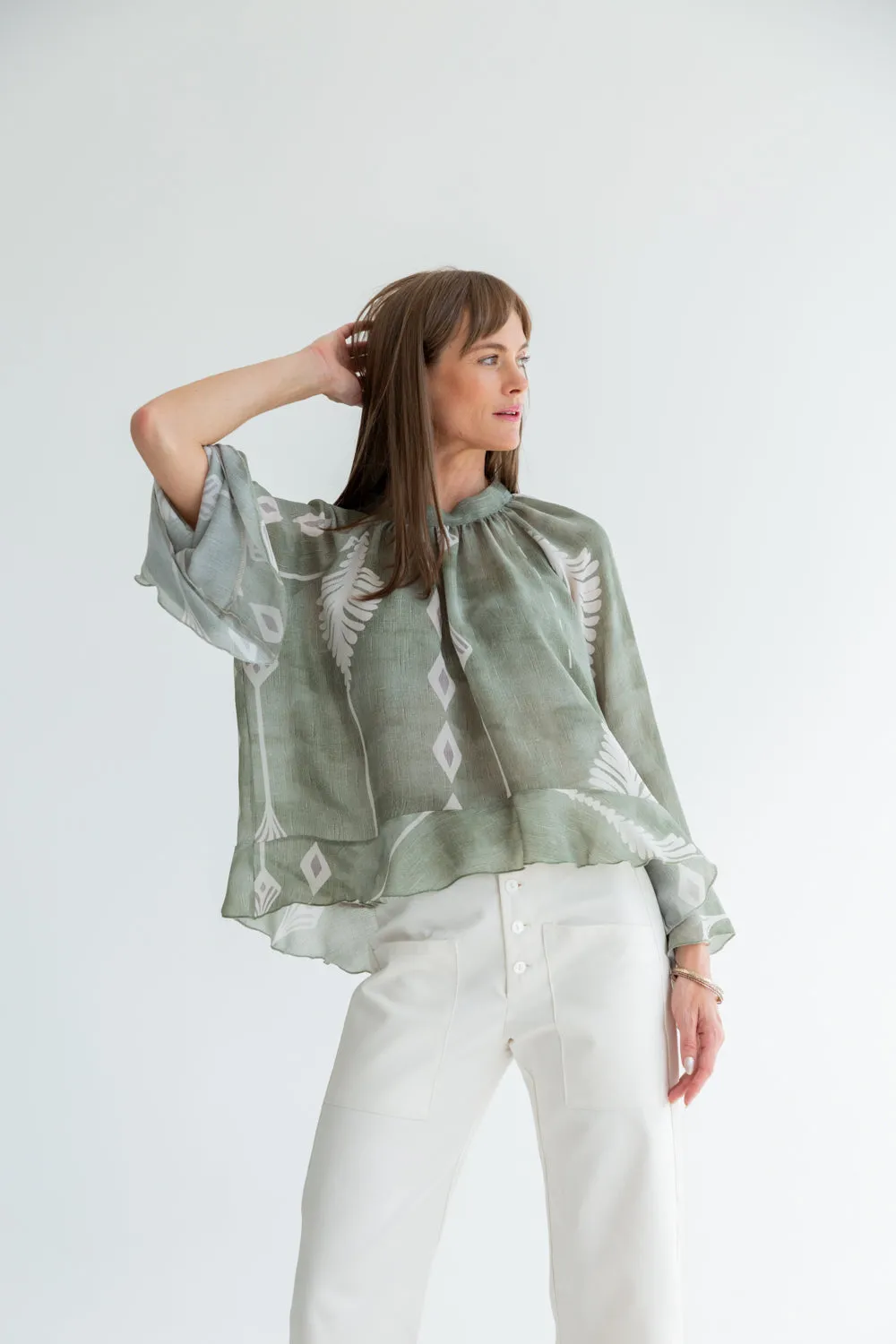 Arianna Blouse Arrow Print
