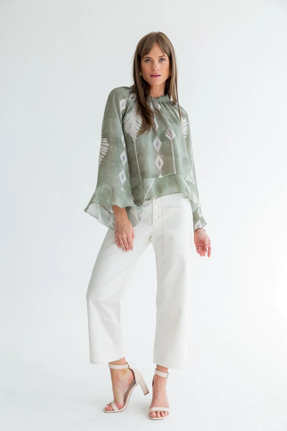 Arianna Blouse Arrow Print