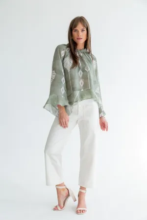 Arianna Blouse Arrow Print