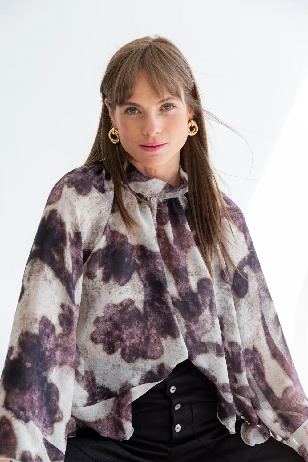 Arianna Blouse Purple Shadow