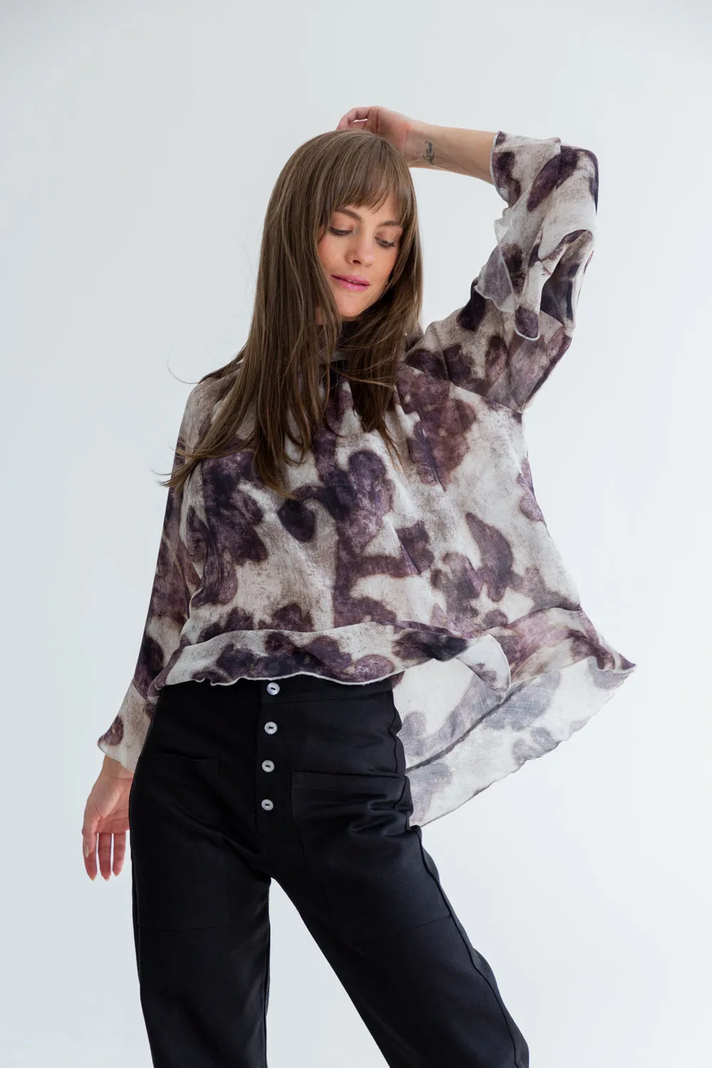 Arianna Blouse Purple Shadow