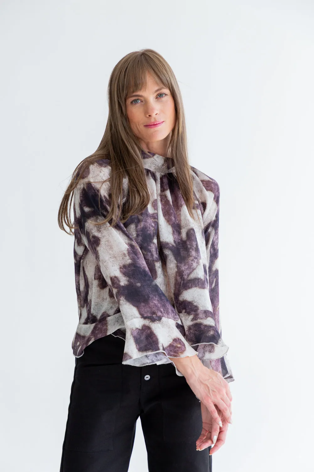 Arianna Blouse Purple Shadow