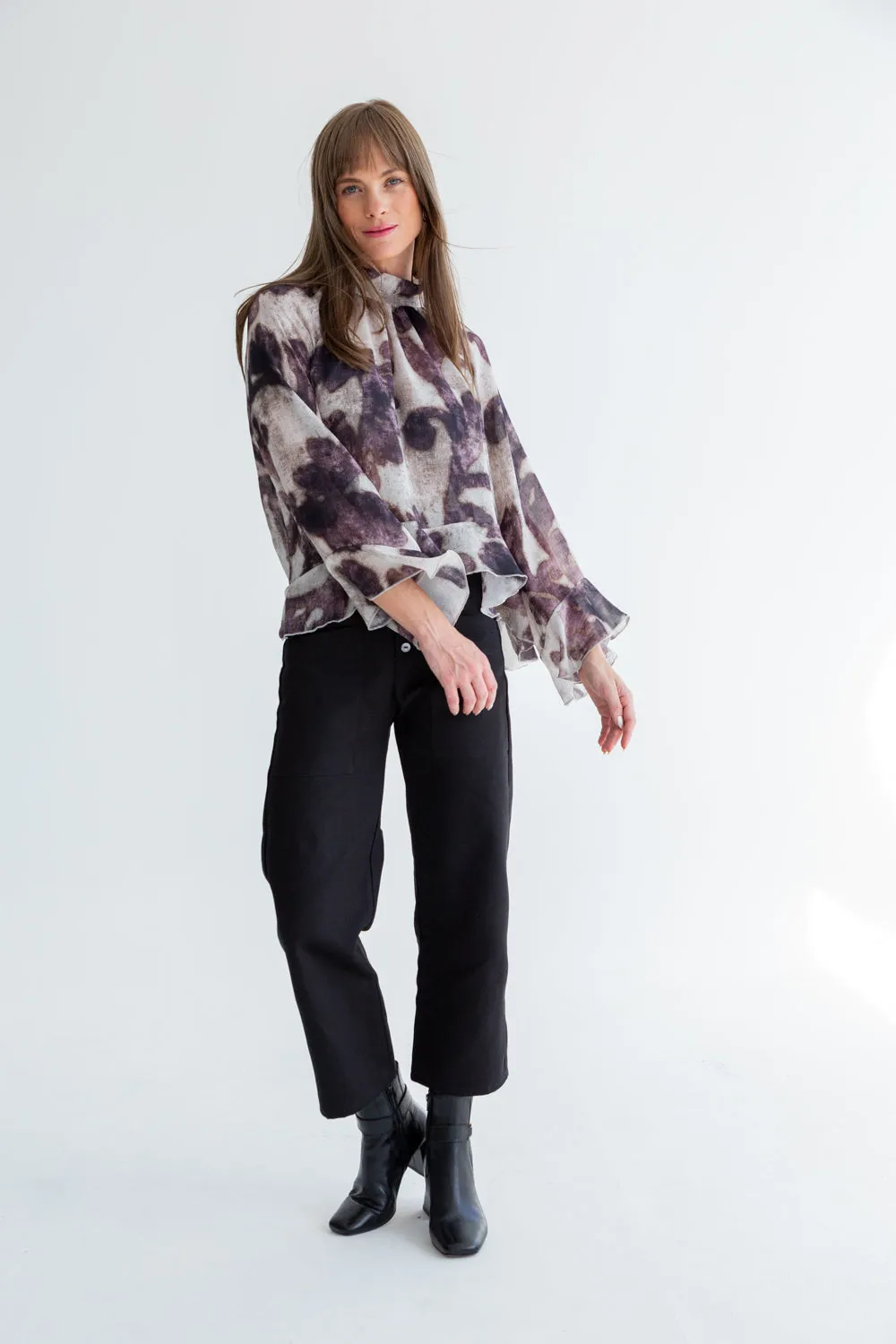 Arianna Blouse Purple Shadow