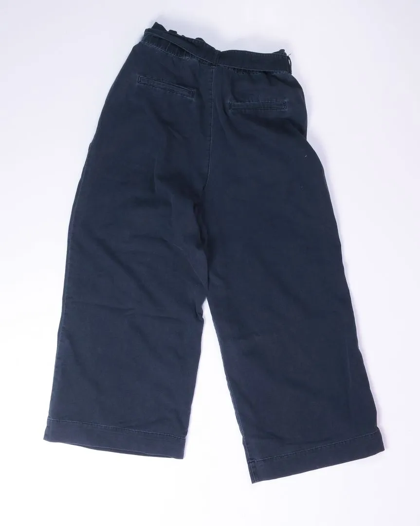 Black  Paperbag Pants, 8