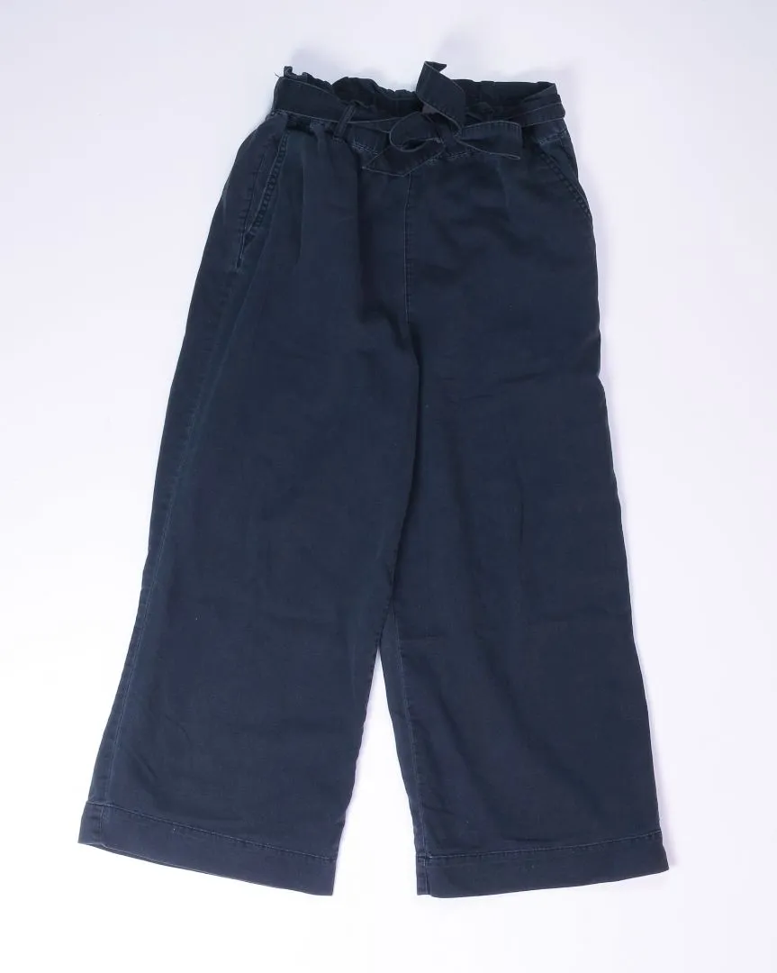 Black  Paperbag Pants, 8