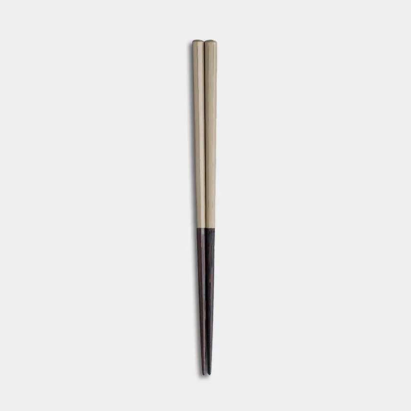 [Chopsticks] HASHIKURA SEASON01 Octagonal Wenge Beige (8.85inch) | MATSUKAN | Wakasa Lacquerware