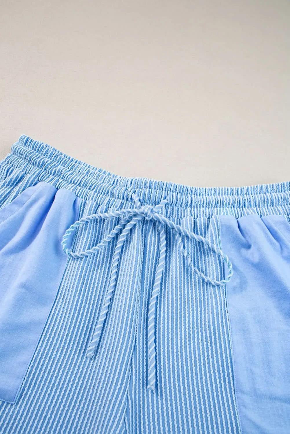 Light blue plus size lounge set