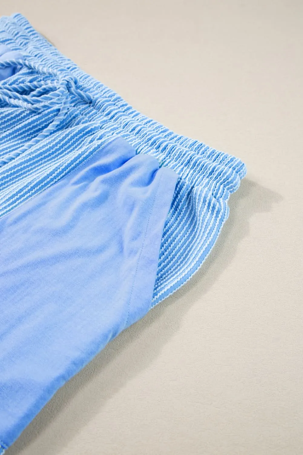 Light blue plus size lounge set