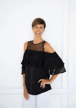 Louiselynette Clara disgn satin blouse