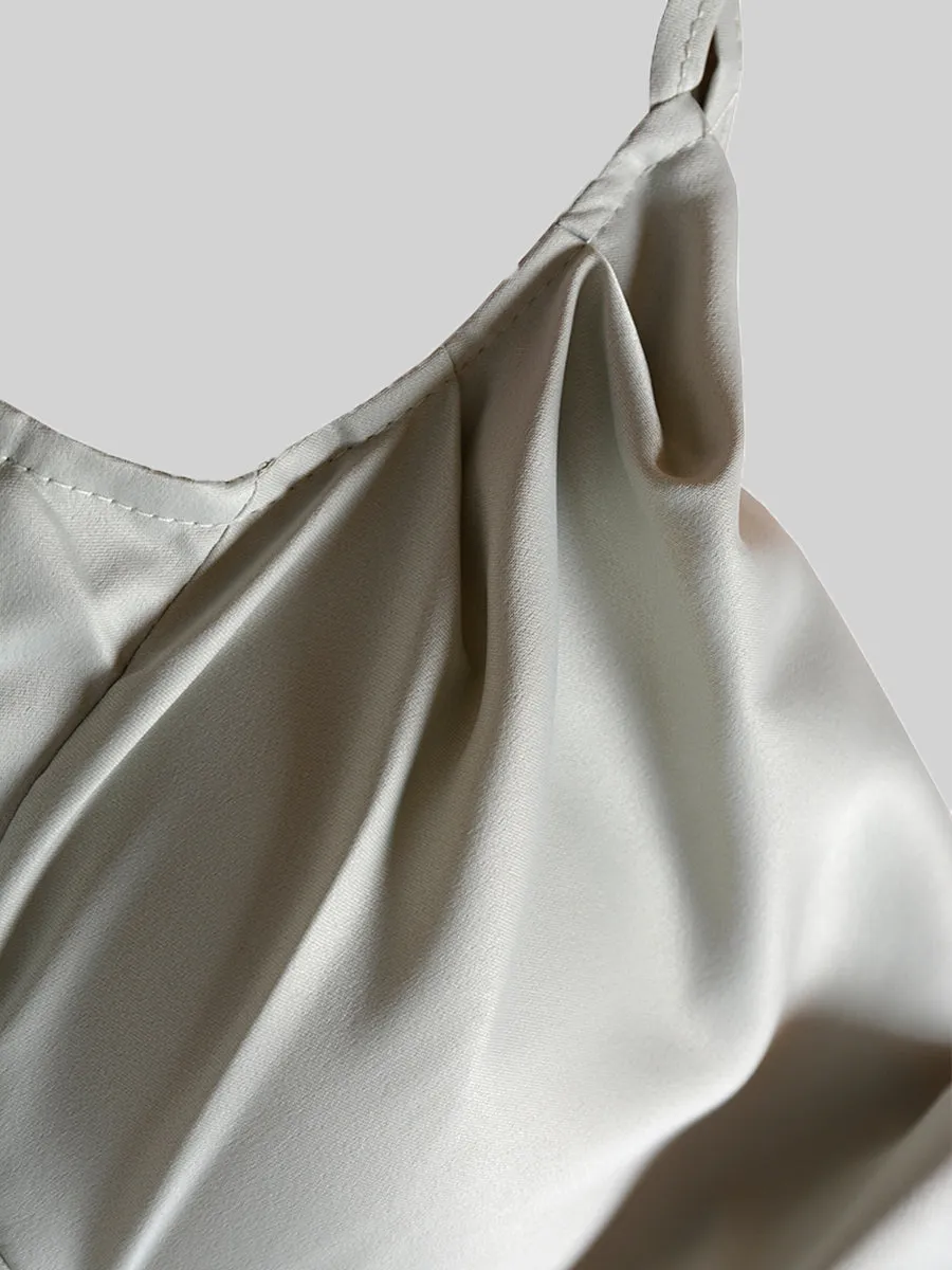 Satin Irregular Camisole Dress