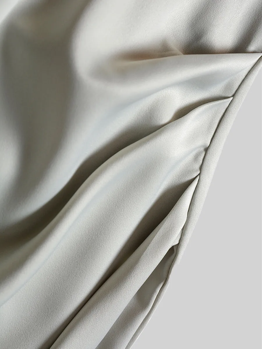 Satin Irregular Camisole Dress
