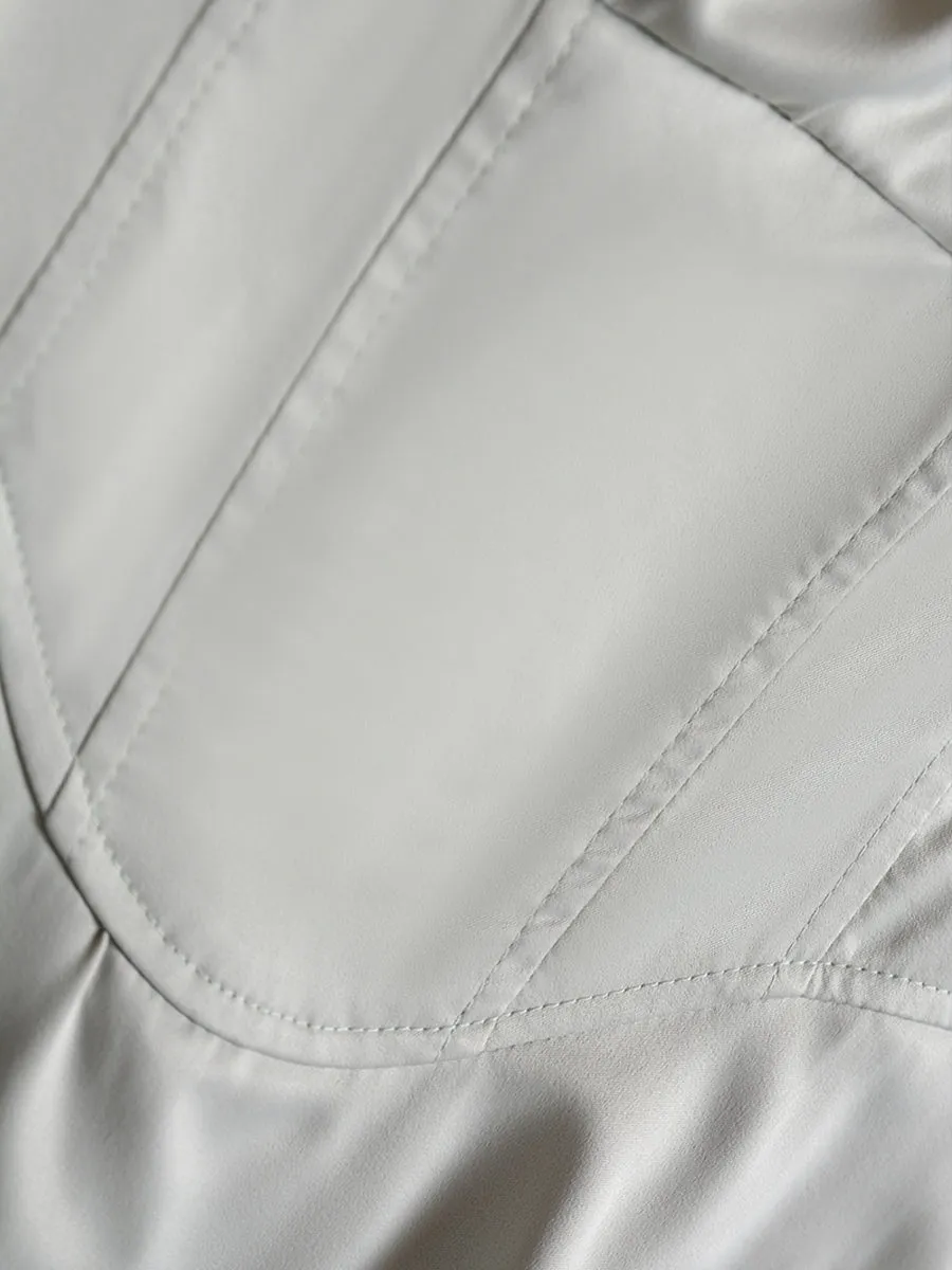 Satin Irregular Camisole Dress