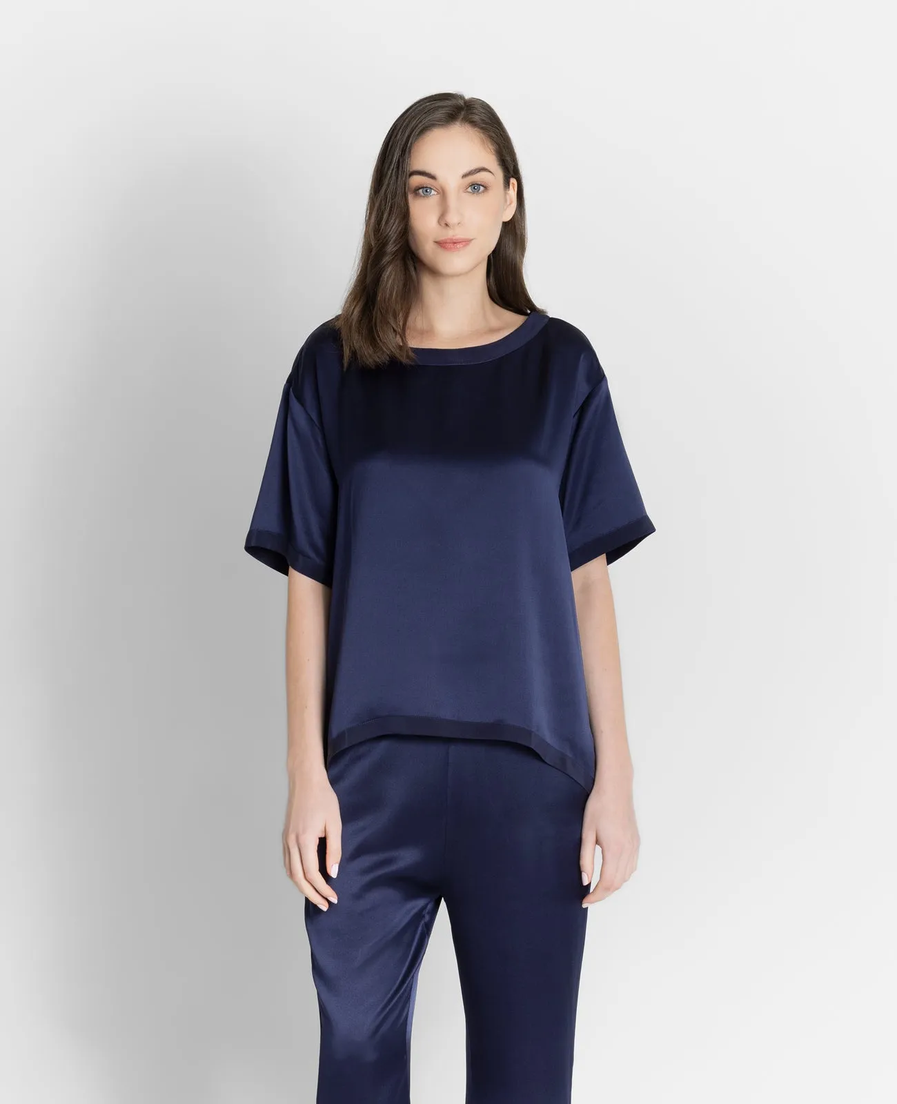 Silk Pyjamas Oversized Tee