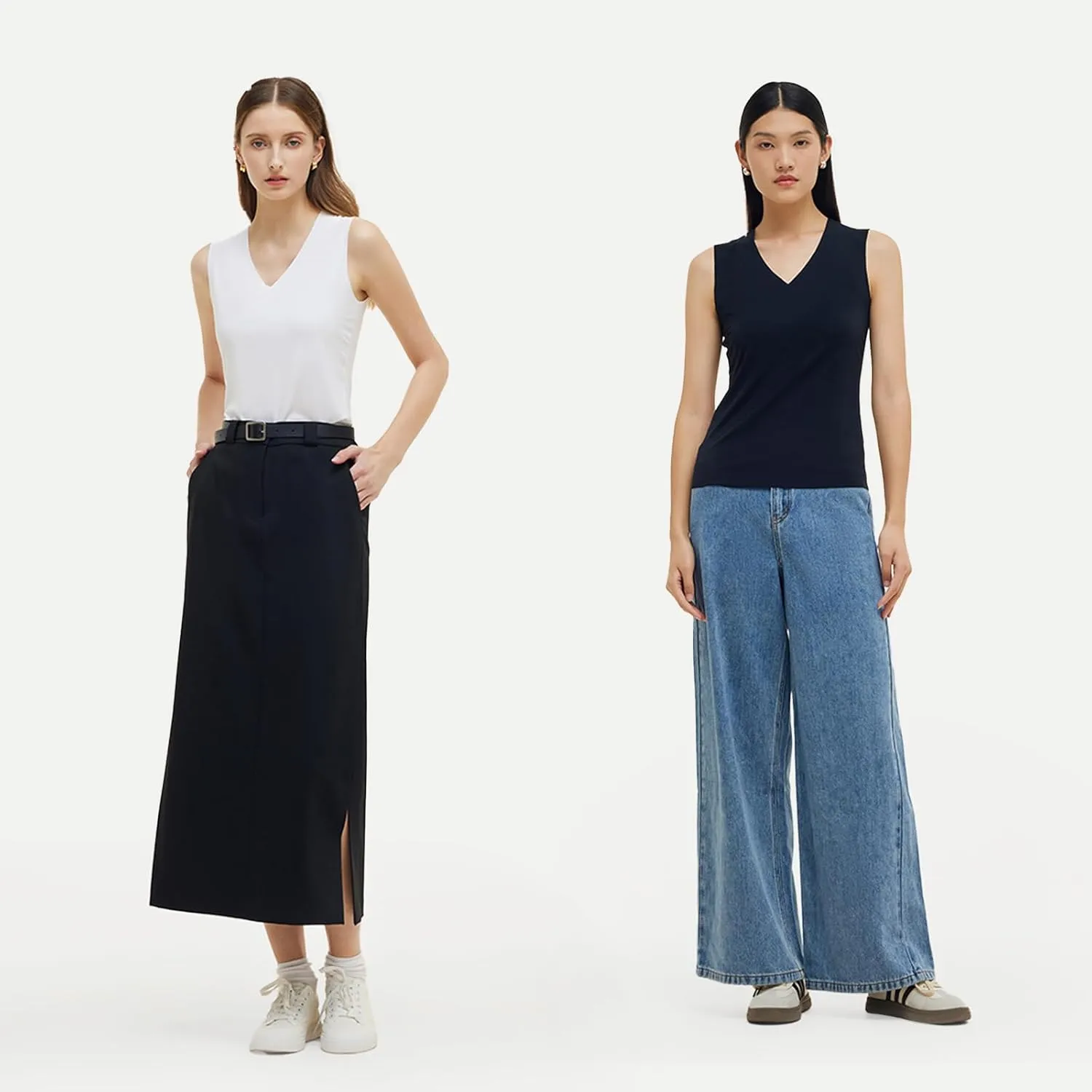 Two-Pack Modal V-Neck Women Tank Top